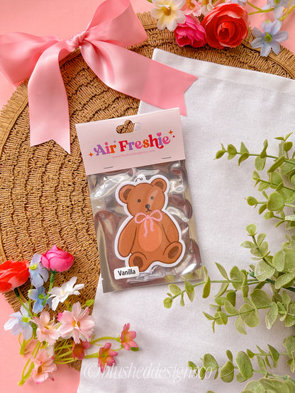 Bow Bear Air Freshener (Vanilla Scent)