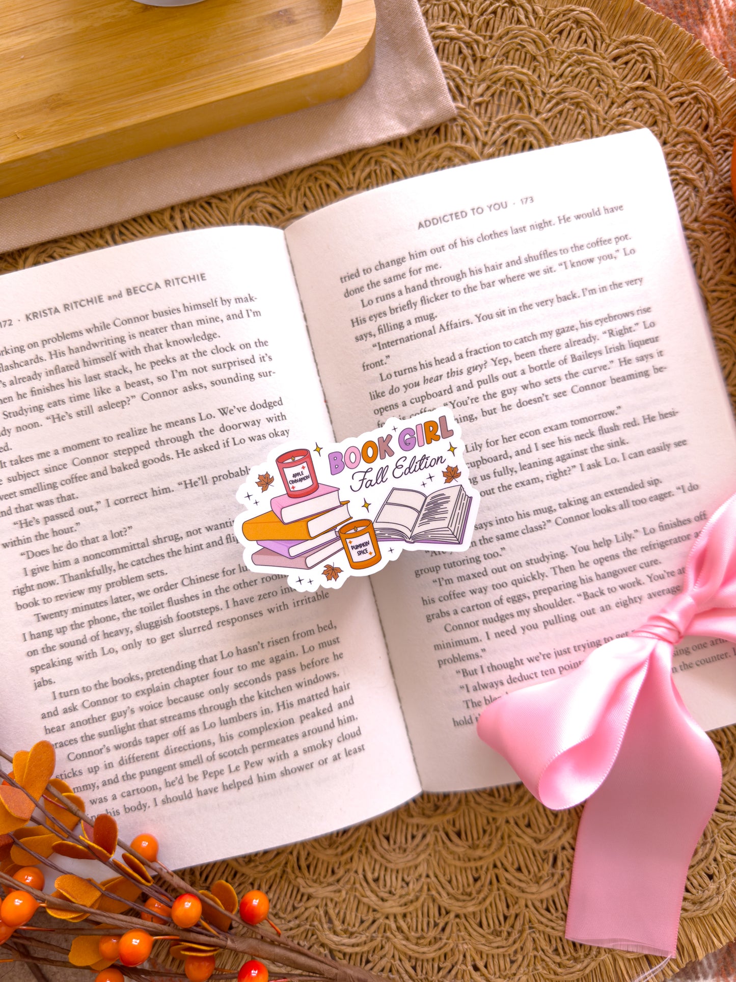 'Book Girl' Fall Edition Vinyl Sticker