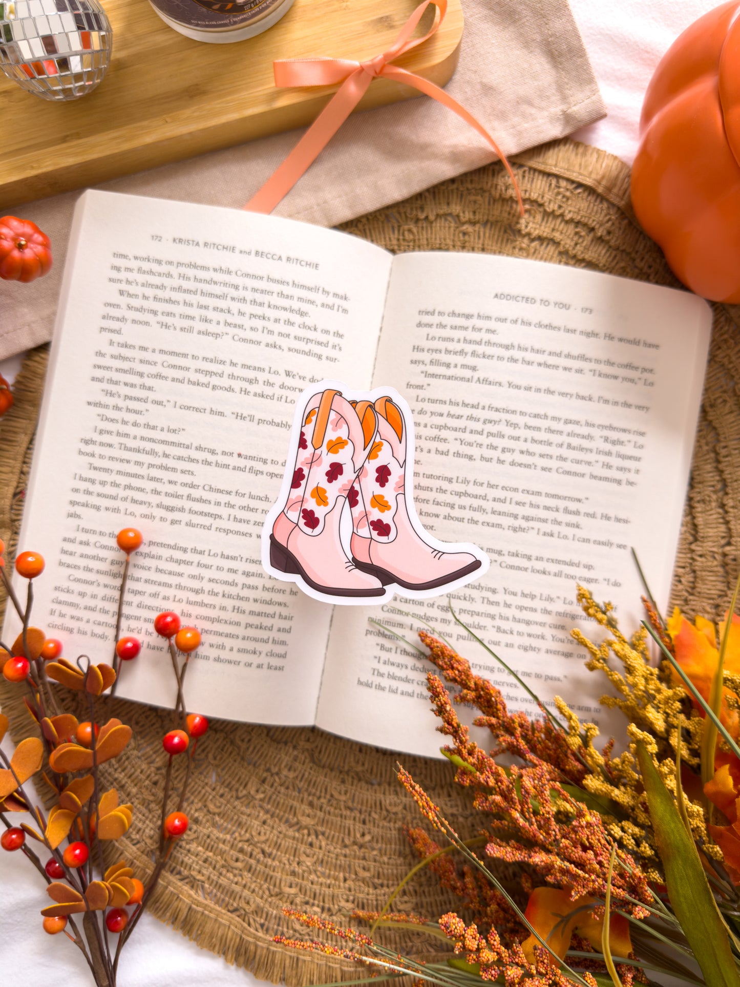 Autumn Boots Vinyl Sticker