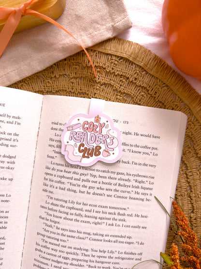 Cozy Readers Club Magnetic Bookmark