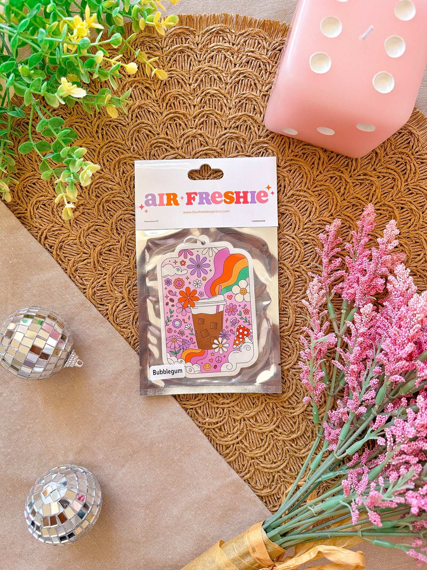 Iced Coffee Vibes Air Freshener (Bubblegum Scent)