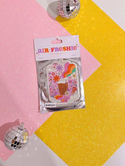 Iced Coffee Vibes Air Freshener (Bubblegum Scent)