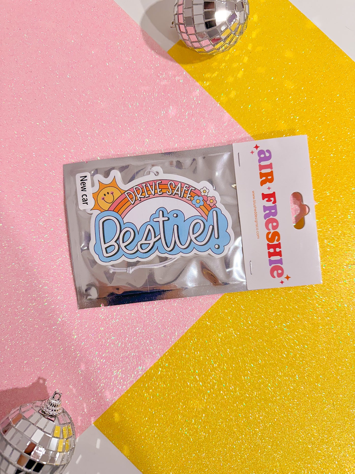 Drive Safe Bestie Air Freshener (New Car Scent)